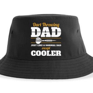 Dart Throwing Dad Dart Player Dart Club Father Darts Sustainable Bucket Hat