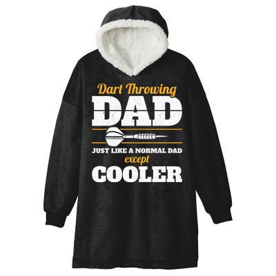 Dart Throwing Dad Dart Player Dart Club Father Darts Hooded Wearable Blanket