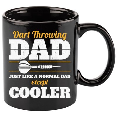 Dart Throwing Dad Dart Player Dart Club Father Darts 11oz C Handle Ceramic Mug