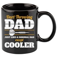 Dart Throwing Dad Dart Player Dart Club Father Darts 11oz C Handle Ceramic Mug