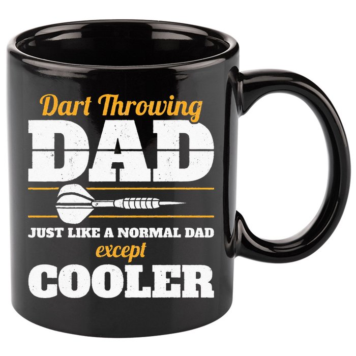 Dart Throwing Dad Dart Player Dart Club Father Darts 11oz C Handle Ceramic Mug