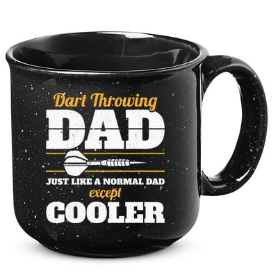 Dart Throwing Dad Dart Player Dart Club Father Darts 15oz Campfire Ceramic Mug