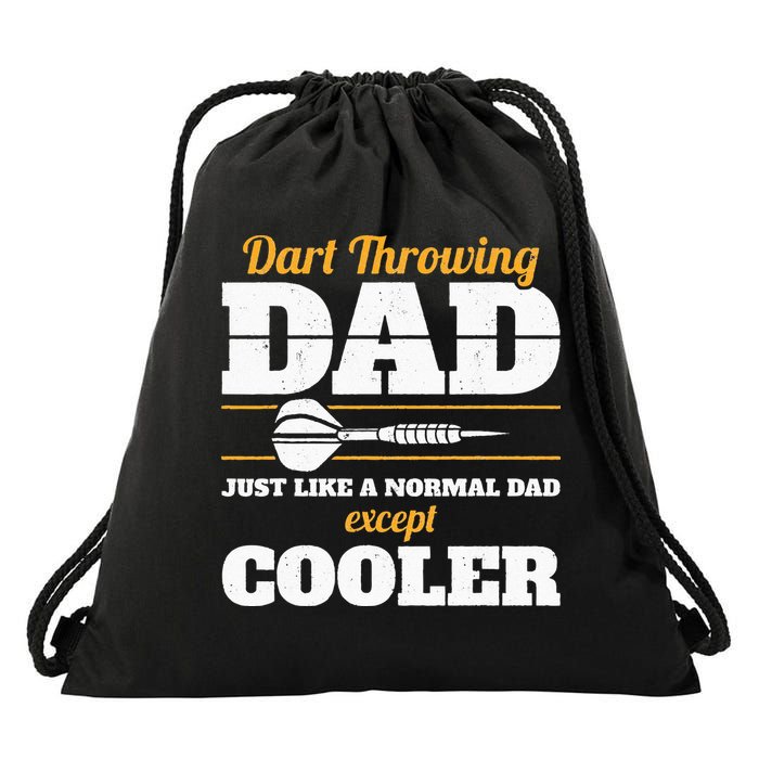 Dart Throwing Dad Dart Player Dart Club Father Darts Drawstring Bag