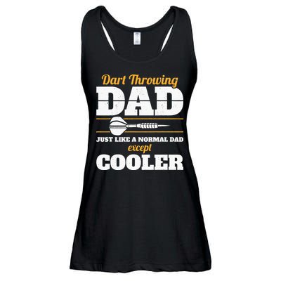 Dart Throwing Dad Dart Player Dart Club Father Darts Ladies Essential Flowy Tank