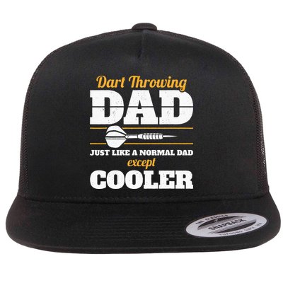 Dart Throwing Dad Dart Player Dart Club Father Darts Flatbill Hat