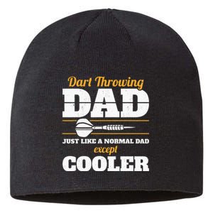 Dart Throwing Dad Dart Player Dart Club Father Darts Sustainable Beanie