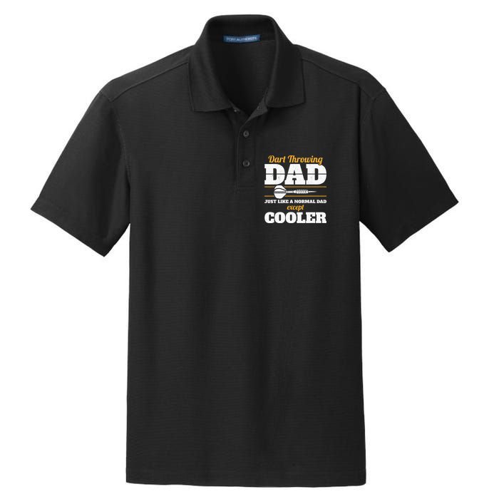 Dart Throwing Dad Dart Player Dart Club Father Darts Dry Zone Grid Polo