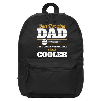 Dart Throwing Dad Dart Player Dart Club Father Darts 16 in Basic Backpack
