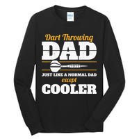Dart Throwing Dad Dart Player Dart Club Father Darts Tall Long Sleeve T-Shirt
