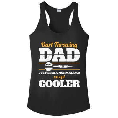 Dart Throwing Dad Dart Player Dart Club Father Darts Ladies PosiCharge Competitor Racerback Tank