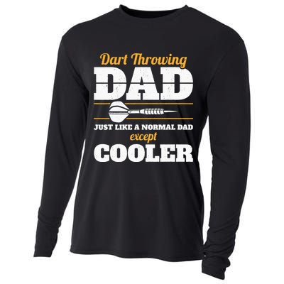 Dart Throwing Dad Dart Player Dart Club Father Darts Cooling Performance Long Sleeve Crew