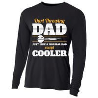 Dart Throwing Dad Dart Player Dart Club Father Darts Cooling Performance Long Sleeve Crew
