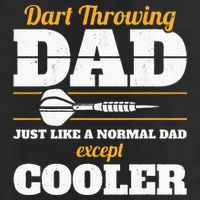 Dart Throwing Dad Dart Player Dart Club Father Darts 25L Jumbo Tote