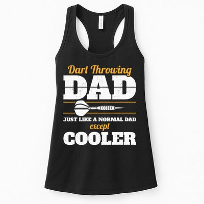 Dart Throwing Dad Dart Player Dart Club Father Darts Womens Tank Top