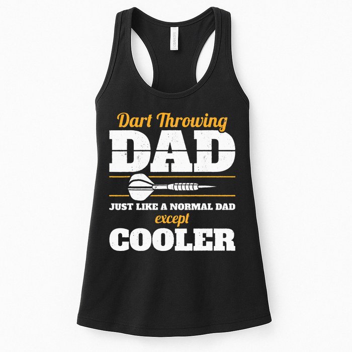 Dart Throwing Dad Dart Player Dart Club Father Darts Womens Tank Top