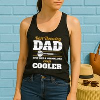 Dart Throwing Dad Dart Player Dart Club Father Darts Womens Tank Top