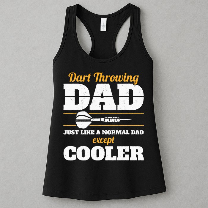 Dart Throwing Dad Dart Player Dart Club Father Darts Womens Tank Top