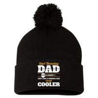 Dart Throwing Dad Dart Player Dart Club Father Darts Pom Pom 12in Knit Beanie