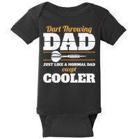 Dart Throwing Dad Dart Player Dart Club Father Darts Baby Bodysuit