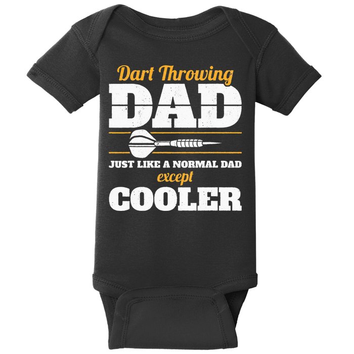 Dart Throwing Dad Dart Player Dart Club Father Darts Baby Bodysuit