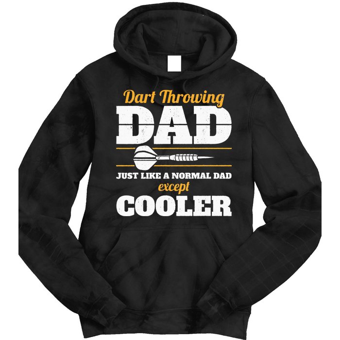 Dart Throwing Dad Dart Player Dart Club Father Darts Tie Dye Hoodie