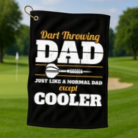 Dart Throwing Dad Dart Player Dart Club Father Darts Golf Towel