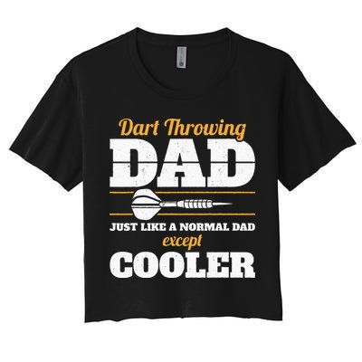 Dart Throwing Dad Dart Player Dart Club Father Darts Crop Top