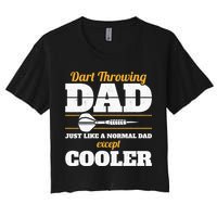 Dart Throwing Dad Dart Player Dart Club Father Darts Crop Top