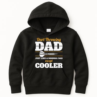 Dart Throwing Dad Dart Player Dart Club Father Darts Kids Hoodie