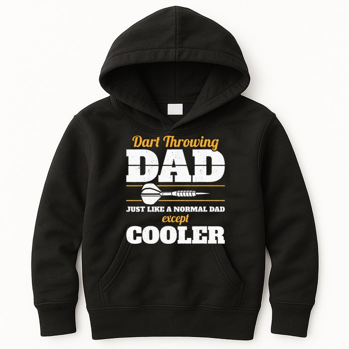 Dart Throwing Dad Dart Player Dart Club Father Darts Kids Hoodie