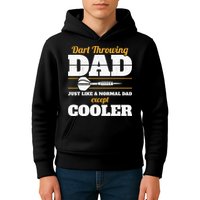Dart Throwing Dad Dart Player Dart Club Father Darts Kids Hoodie