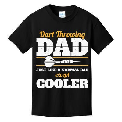 Dart Throwing Dad Dart Player Dart Club Father Darts Kids T-Shirt