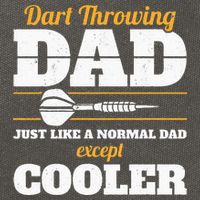 Dart Throwing Dad Dart Player Dart Club Father Darts Cotton Canvas Backpack