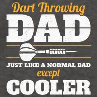 Dart Throwing Dad Dart Player Dart Club Father Darts Vector Backpack