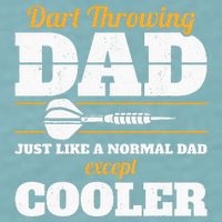 Dart Throwing Dad Dart Player Dart Club Father Darts Sueded Cloud Jersey T-Shirt
