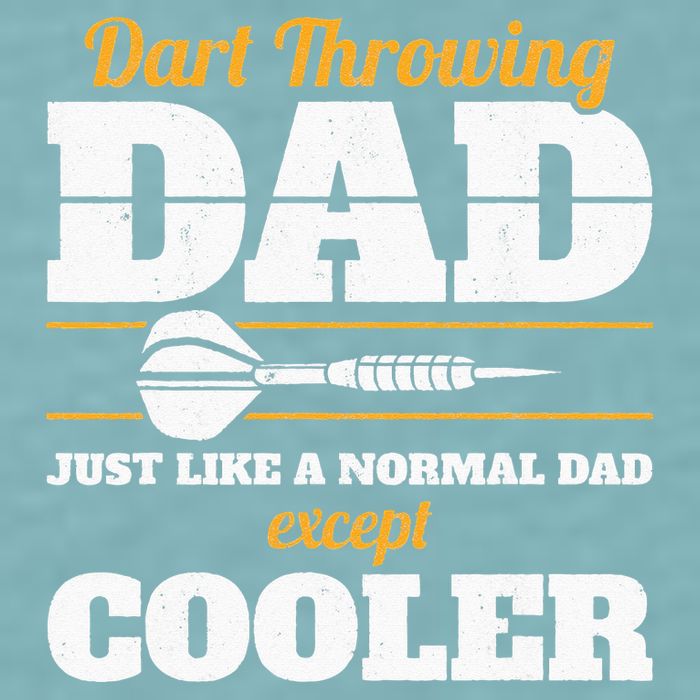 Dart Throwing Dad Dart Player Dart Club Father Darts Sueded Cloud Jersey T-Shirt