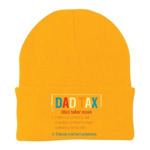 Dad Tax Definition Funny Father's Day Men Gift Knit Cap Winter Beanie