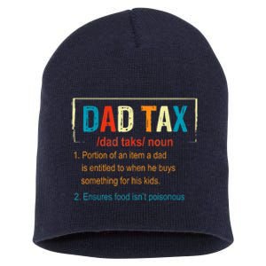 Dad Tax Definition Funny Father's Day Men Gift Short Acrylic Beanie