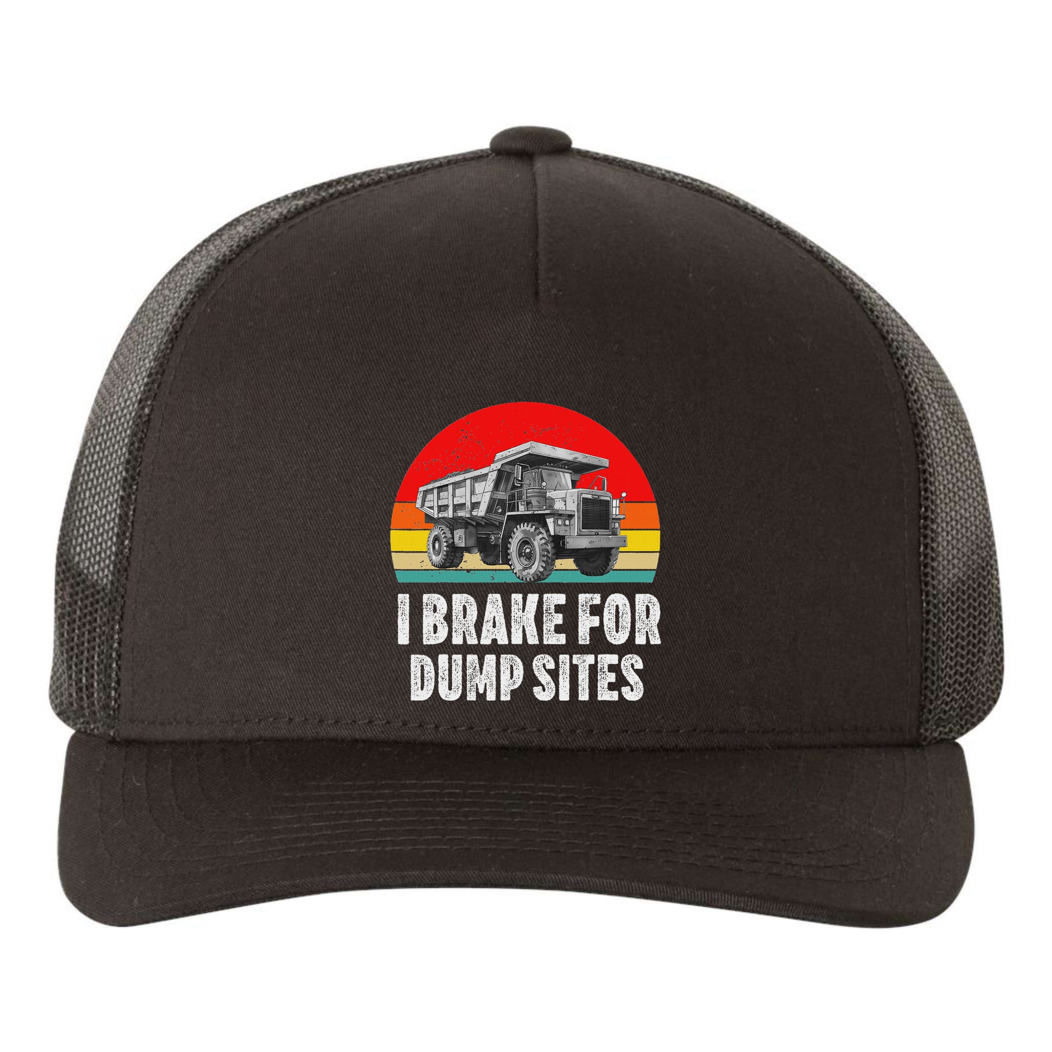 Dump Truck Driver Operator Dumping Truck Trailer Yupoong Adult 5-Panel Trucker Hat