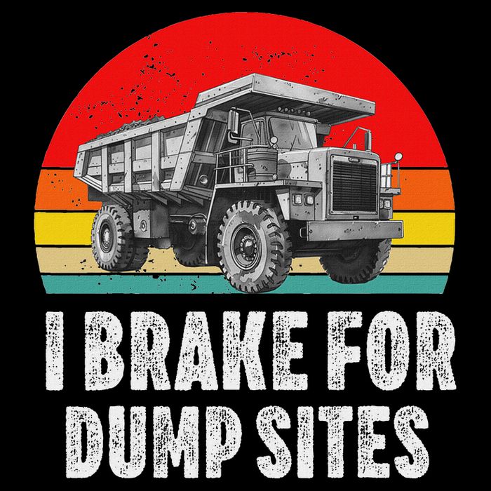 Dump Truck Driver Operator Dumping Truck Trailer Impact Tech Backpack