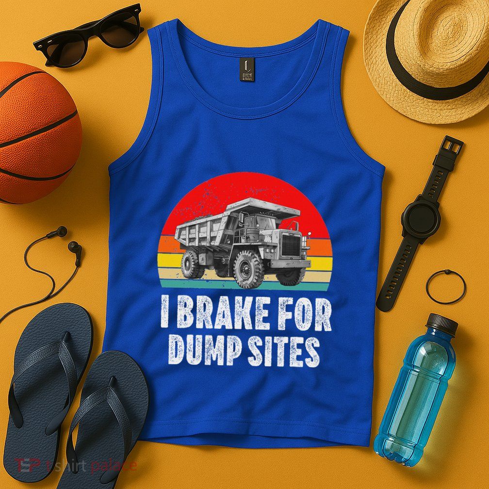 Dump Truck Driver Operator Dumping Truck Trailer Tank Top