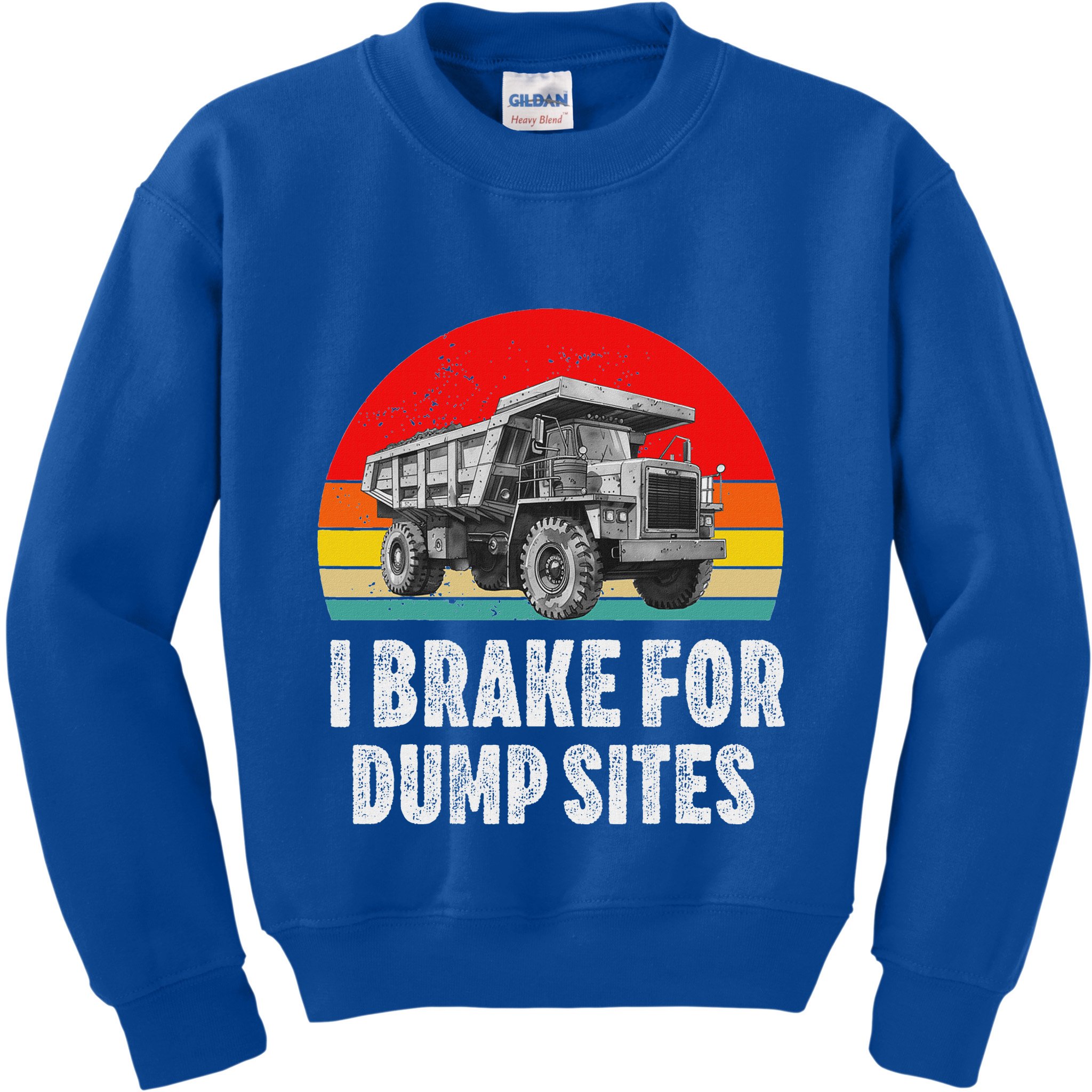 Dump Truck Driver Operator Dumping Truck Trailer Kids Sweatshirt