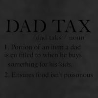 Dad Tax Definition Funny Daddy Family 7 Panel Mesh Trucker Snapback Hat