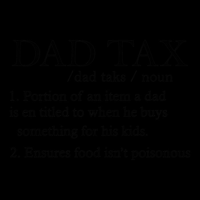 Dad Tax Definition Funny Daddy Family Drawstring Bag