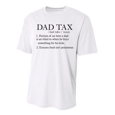 Dad Tax Definition Funny Daddy Family Performance Sprint T-Shirt