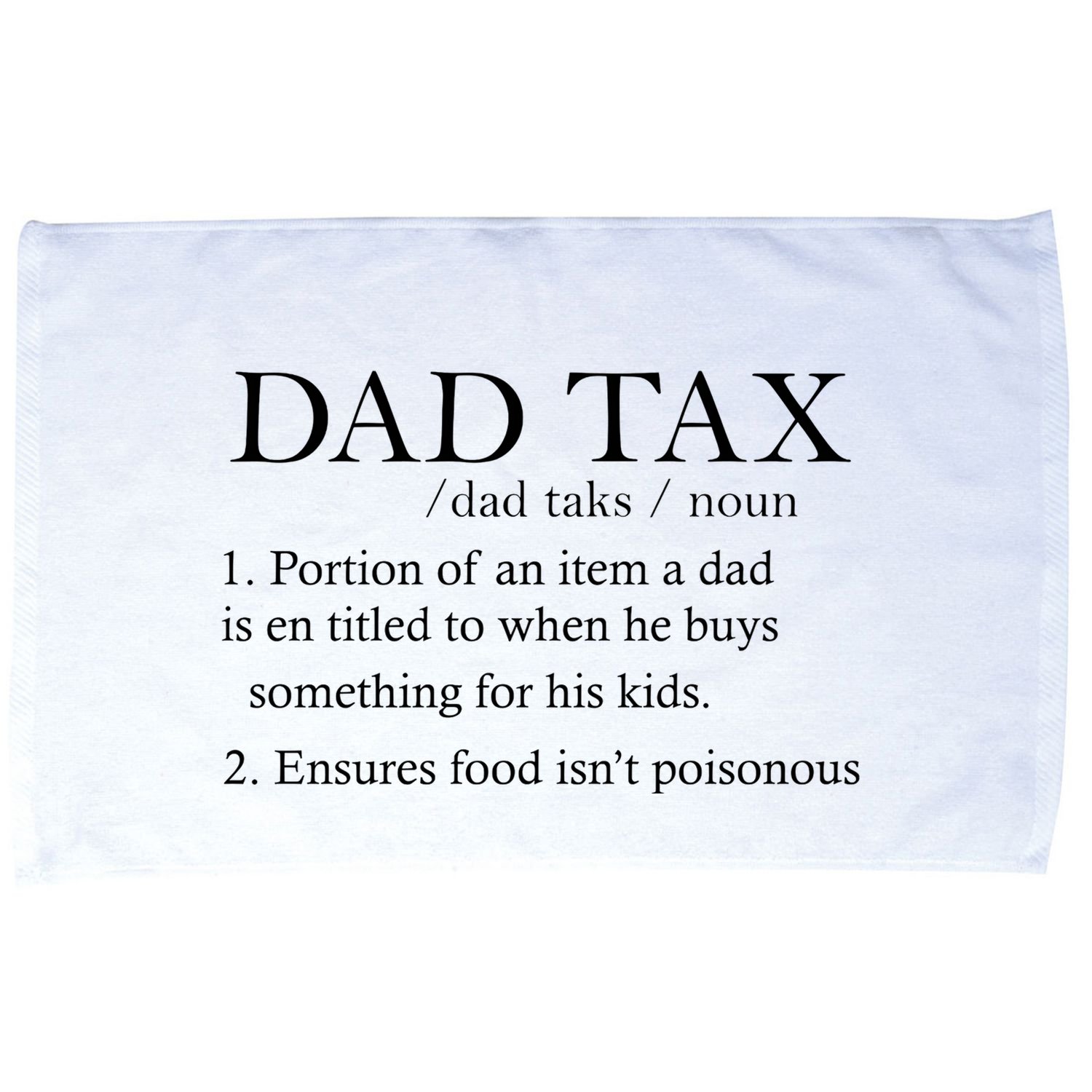 Dad Tax Definition Funny Daddy Family Microfiber Hand Towel