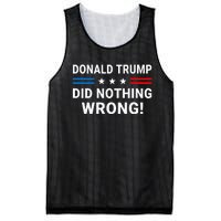 Donald Trump Did Nothing Wrong Us Flag Vintage Mesh Reversible Basketball Jersey Tank