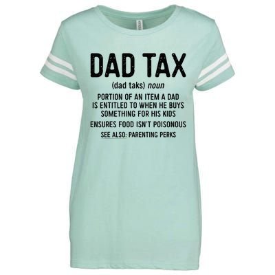 Dad Tax Definition FatherS Day Enza Ladies Jersey Football T-Shirt