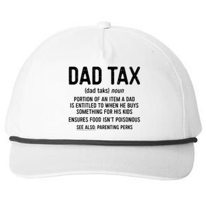 Dad Tax Definition FatherS Day Snapback Five-Panel Rope Hat