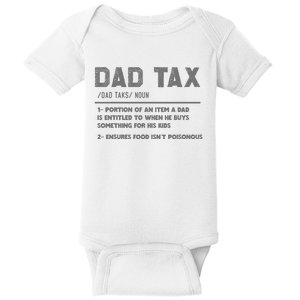 Dad Tax Definition Funny FatherS Day Baby Bodysuit